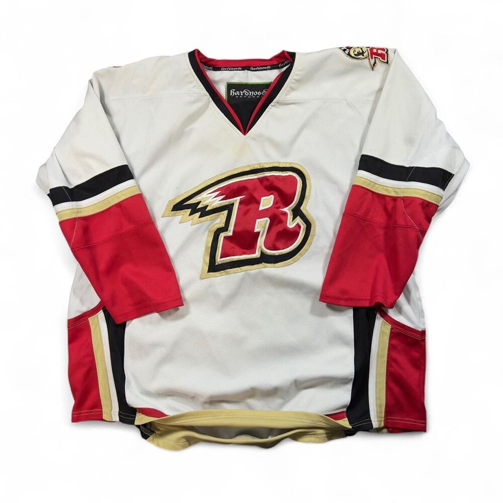 Hardnosed Apparel Rapid City Rush Jersey Men XL White Red Polyester Hockey